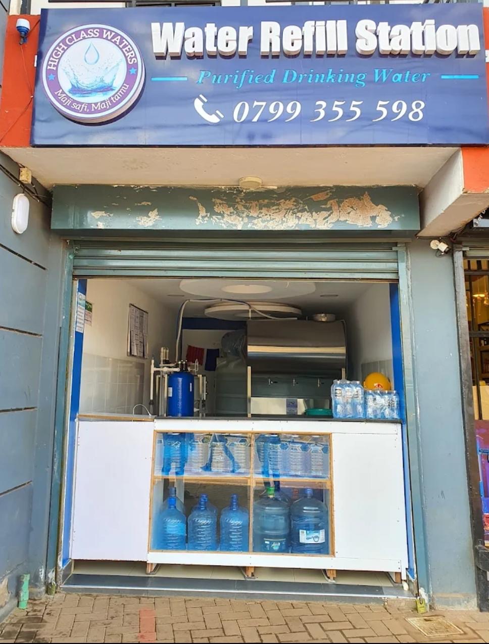 High Class Waters Ruaka shop