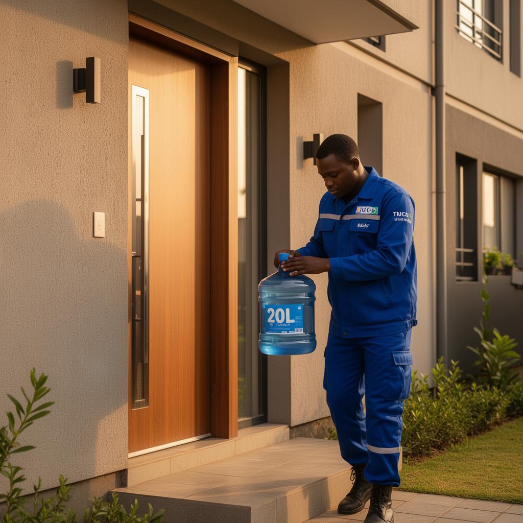 High Class Waters delivery to a Nairobi doorstep